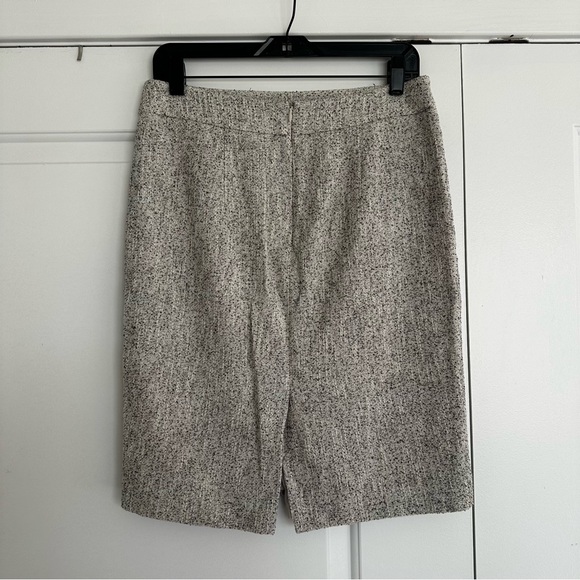 Ann Taylor Factory Tweed White Black & Gray Pencil Skirt - Picture 2 of 6